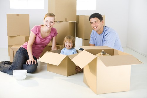 Loading furniture into a removal truck for a Waterloo relocation