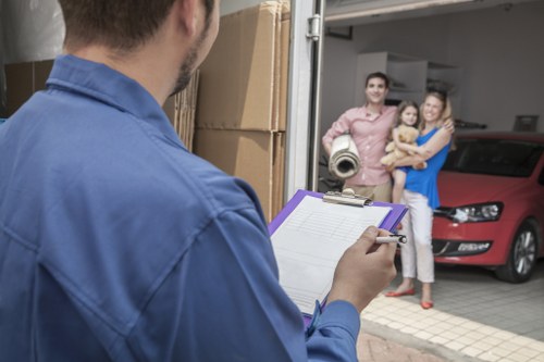 Man and van moving service in Waterloo with boxes and furniture