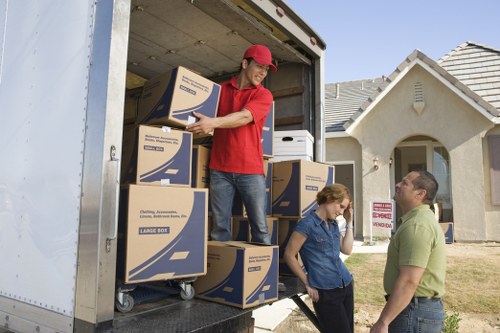 Careful handling of furniture during a Waterloo flat removal service