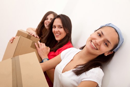 Office relocation service with careful packing and loading