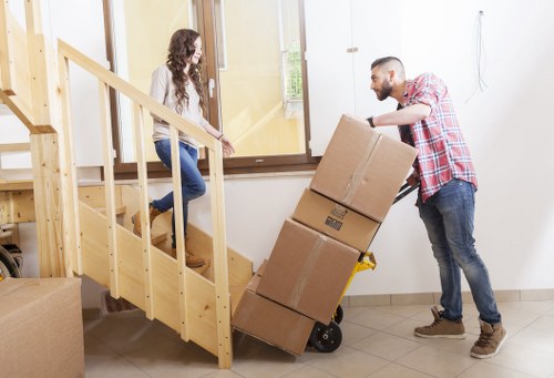 Professional van service in Waterloo handling furniture and boxes