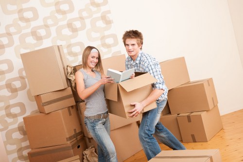 Waterloo man and van loading furniture into a moving van