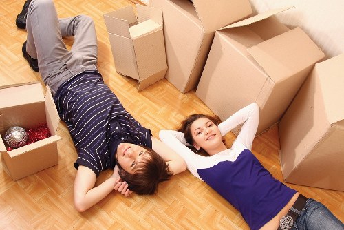 Sorted furniture and household items ready for charity reuse