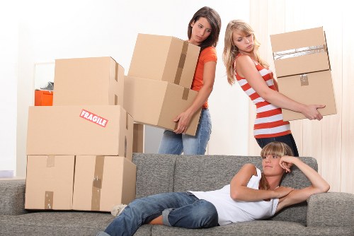 Loading furniture into a hire truck for a local relocation