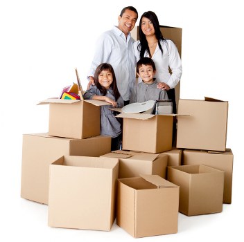 Furniture being loaded during same day removals in Waterloo